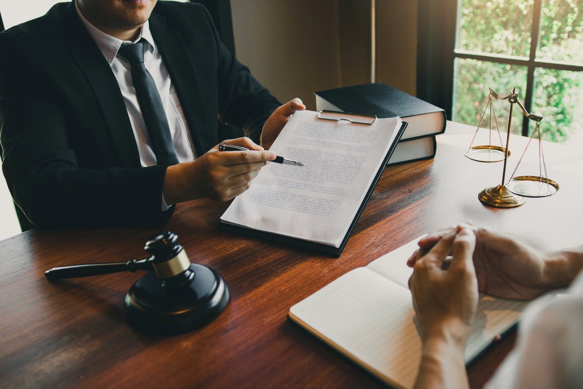 Legal Advisor Talking to a Client